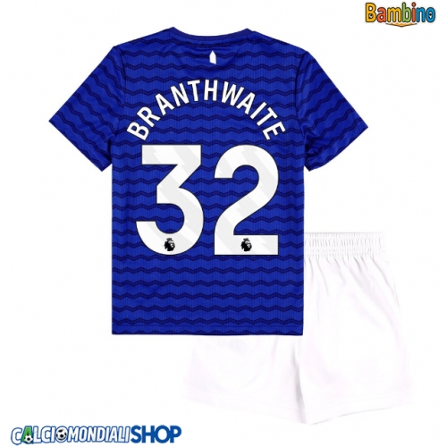 Maglie da calcio Everton Jarrad Branthwaite #32 Prima Maglia Bambino 2025-26 Manica Corta + Pantaloni corti)